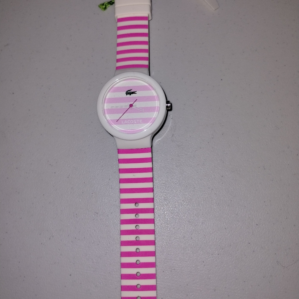Lacoste pink watch